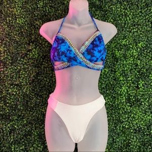 Tribal Embroidered Bikini Top